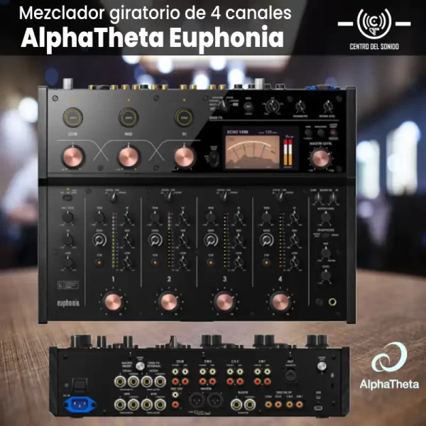 mezclador giratorio de 4 canales alphatheta euphonia