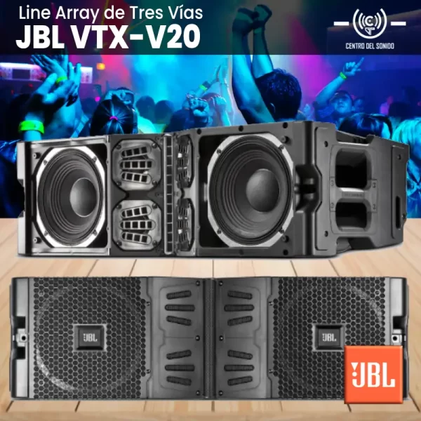 jbl vtx v20 line array de tres vías