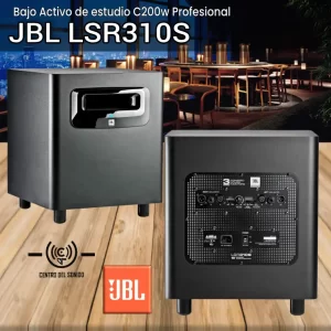 jbl lsr310s bajo activo de estudio c200w profesional