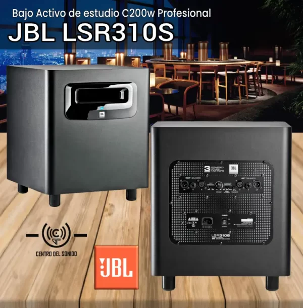 jbl lsr310s bajo activo de estudio c200w profesional