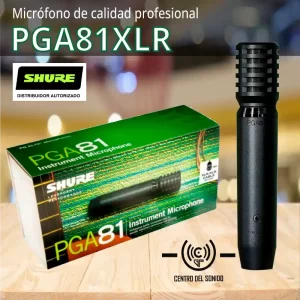 micrófono de calidad profesional shure pga81xlr