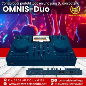 omnis duo controlador portátil todo en uno para dj con batería