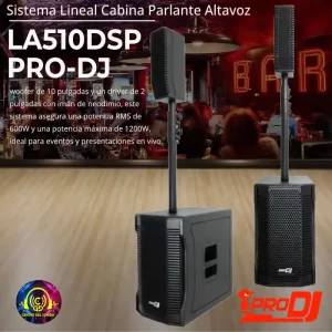 sistema lineal cabina parlante altavoz pro dj la510dsp