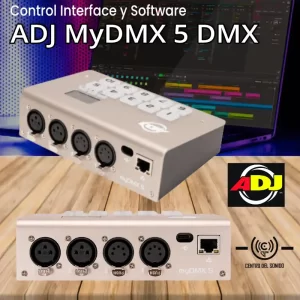 adj mydmx 5 dmx control interface y software