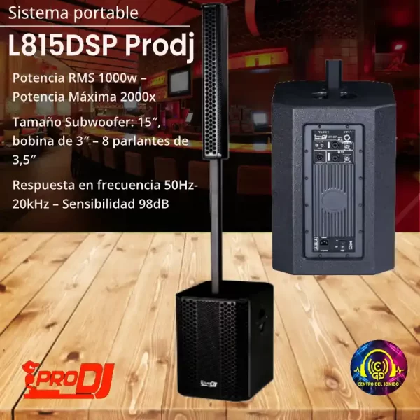 sistema portable l815dsp prodj