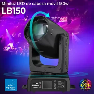 miniluz led de cabeza móvil lb150 de 150 w