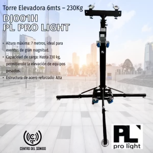 torre elevadora dj001 pl pro light (6mts – 230kg)