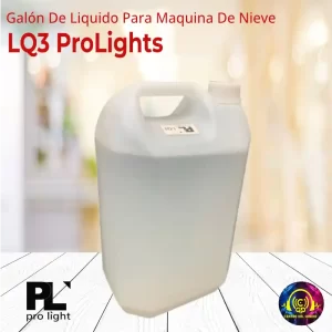 pl prolight lq3 galón de liquido para maquina de nieve