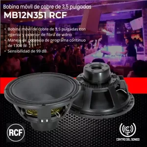 bobina de voz de cobre mb12n351 rcf