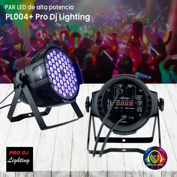 par led de alta potencia pl004+ prodj lighting con 54 leds de 4w en rgbw