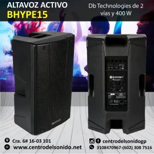 altavoz activo bhype15 db technologies de 2 vías y 400 w