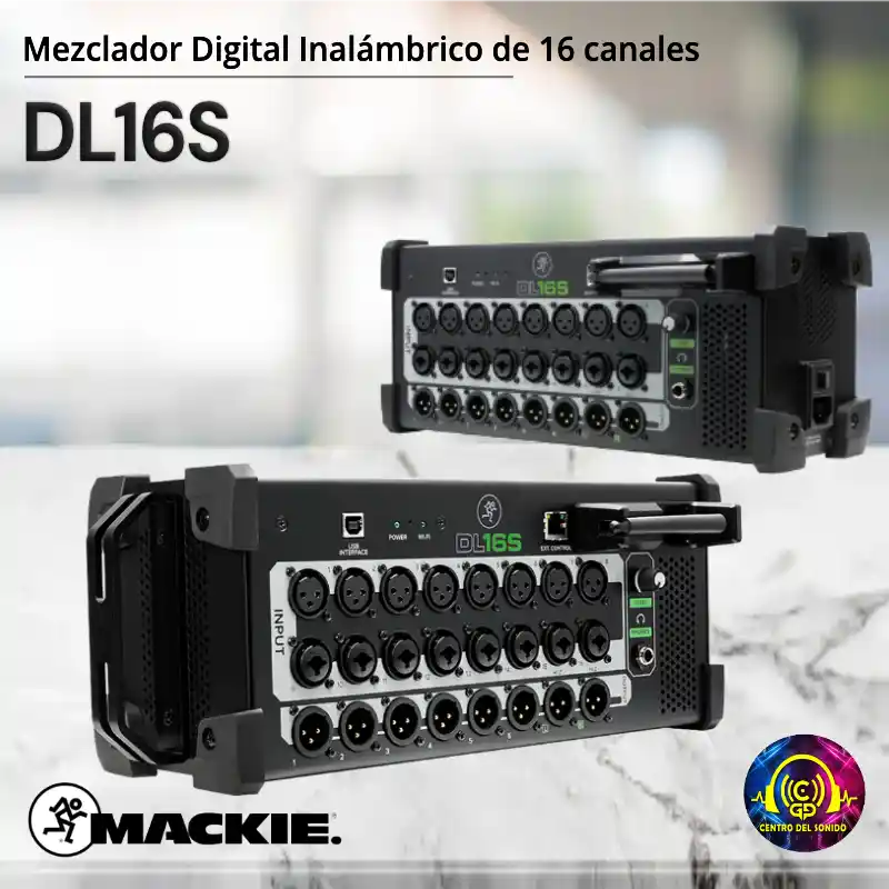 mackie dl16s mezclador digital inalámbrico de 16 canales