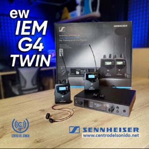 sistema de monitoreo sennheiser dual ew iem g4