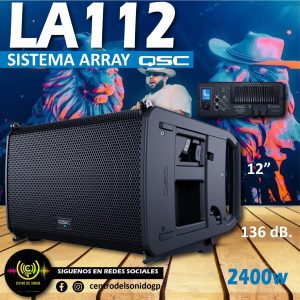 sistema array la112 qsc 136db 2400w