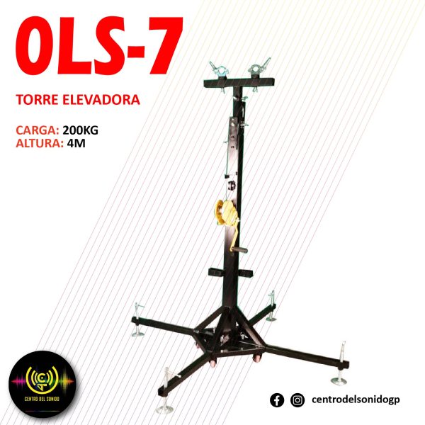 torre elevadora ols 7 de 4m 200kg