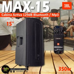 jbl max15 cabina activa 350w 129db bluetooth / mp3 (copia)