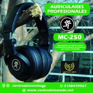 mc 250 mackie auriculares profesionales cerrados