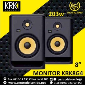 monitor de estudio rokit krk 8g4 negro y blanco (juego)