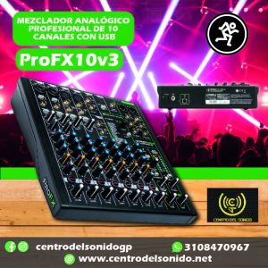 mezclador analógico profx10v3 mackie usb