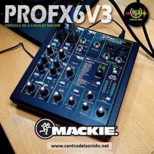 mezclador analÓgico profx6v3 de 6 canales con usb