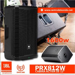 cabina de sonido activa jbl prx812w 1500w