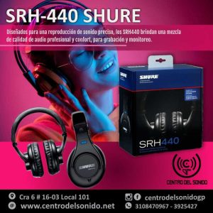 srh440 audífonos de calidad profesional shure