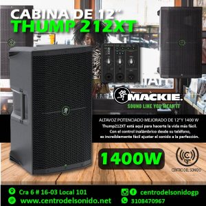 mackie thump 212xt cabina activa 12" 1400w