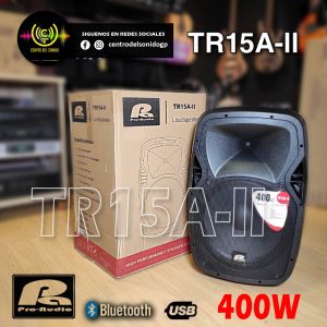 tr15a ii cabina activa pa pro audio 15″ 400w mp3 bluetooth