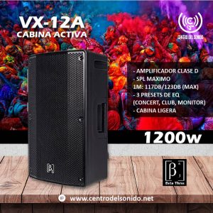 vx12a altavoz activo de 12" beta three (copia)