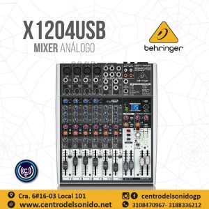 mezclador digital behinger análogo x1204usb