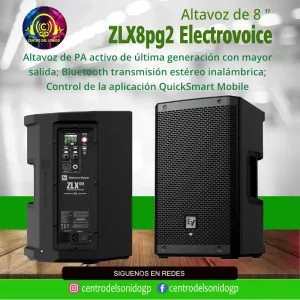 altavoz de 8 " zlx8pg2 electrovoice