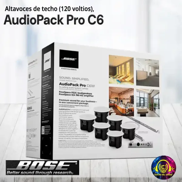 audiopack pro c6 altavoces de techo (120 voltios)