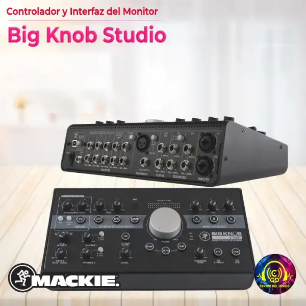 big knob studio controlador y interfaz del monitor