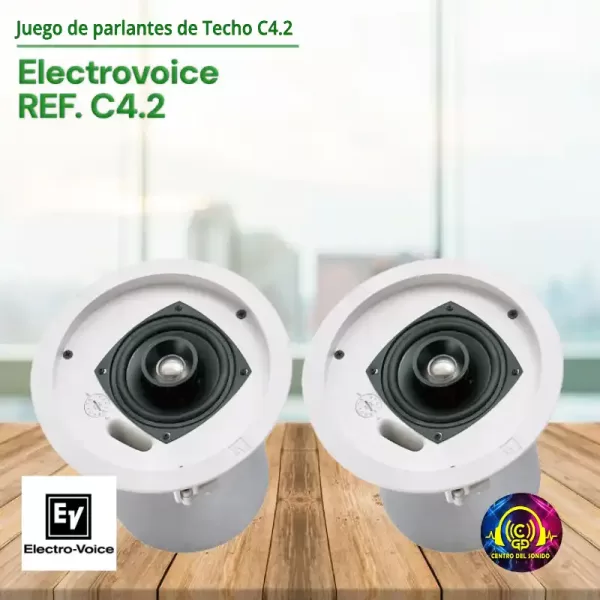 juego de parlantes de techo c4.2 electrovoice