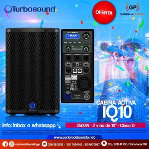 cabina activa iq10 turbosound