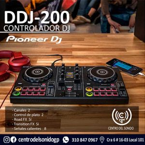 controlador pioneer dj ddj 200