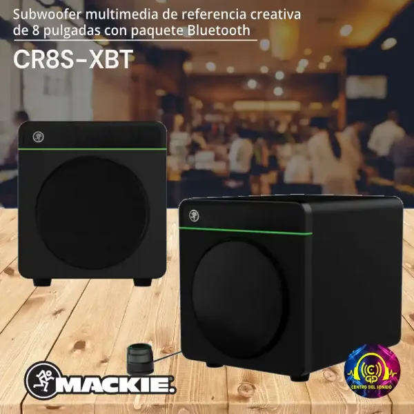 mackie cr8s xbt subwoofer multimedia de referencia creativa de 8 pulgadas con paquete bluetooth