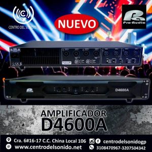 potencia d 4600a digital 5400w pa pro audio