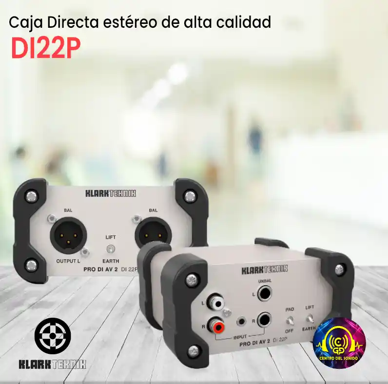 caja directa estéreo de alta calidad di22p behinger