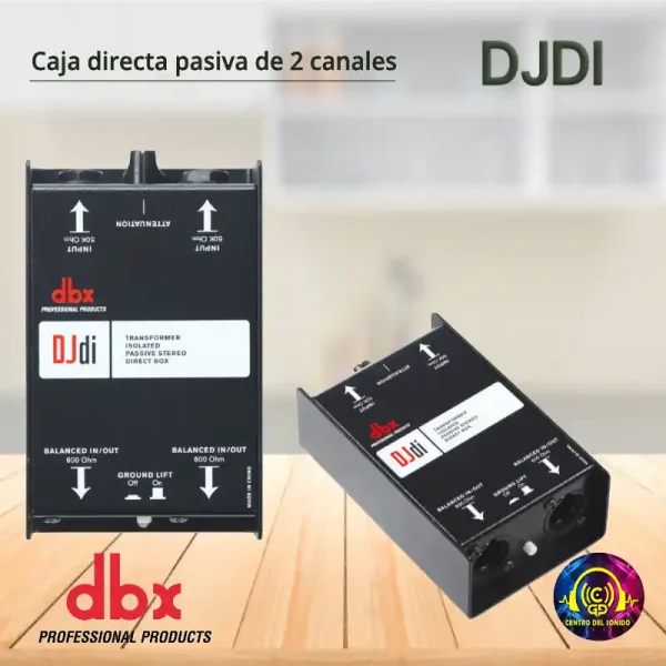 djdi caja directa pasiva de 2 canales