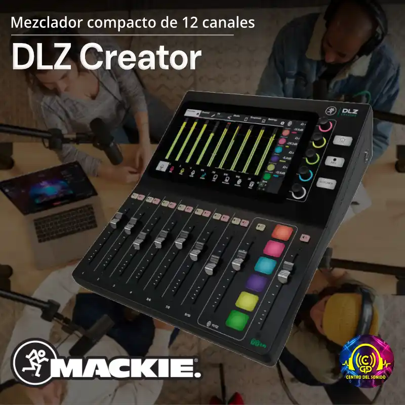 mackie mezclador digital dlz creator de 12 canales