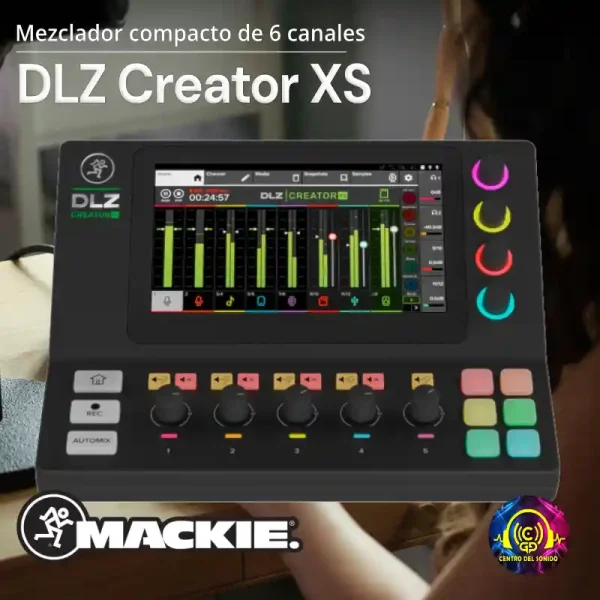 mackie dlz creator xs mezclador digital compacto de 6 canales