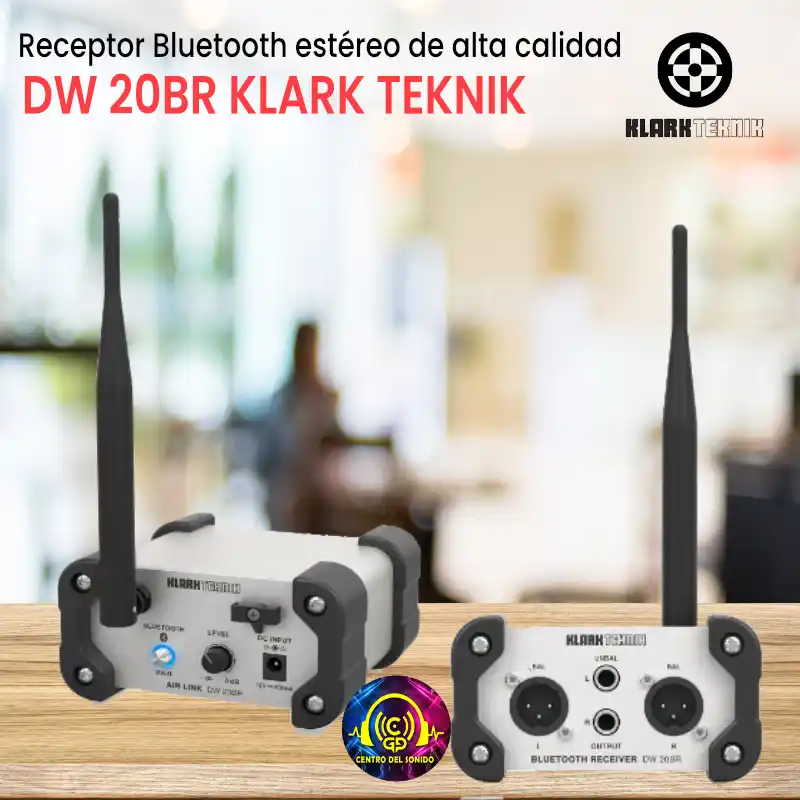 receptor bluetooth estéreo de alta calidad dw 20br klark teknik