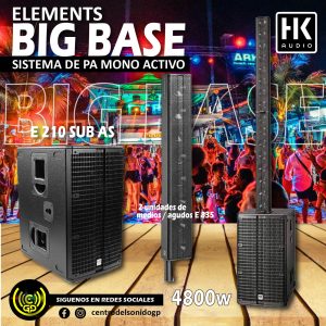 hk audio elements big base sistema de pa mono activo