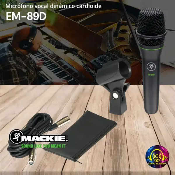 micrófono vocal dinámico cardioide em 89d