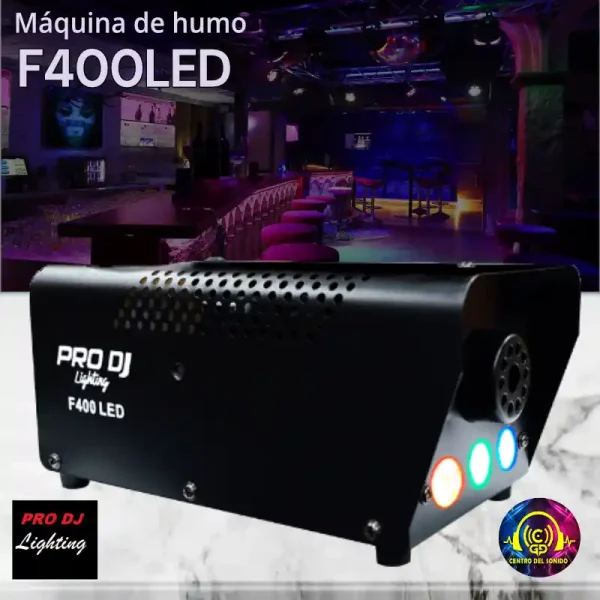 máquina de humo f400led pro dj lighting