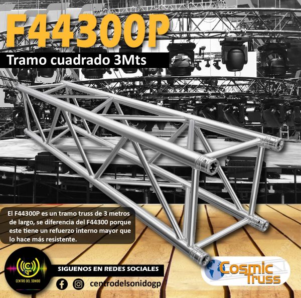 tramo 40x40 de 3m f44300p cosmic truss (copia)