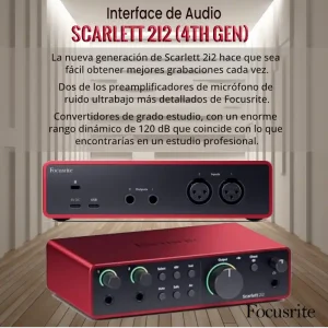 interfaz de audio scarlett 2i2 (4th gen)