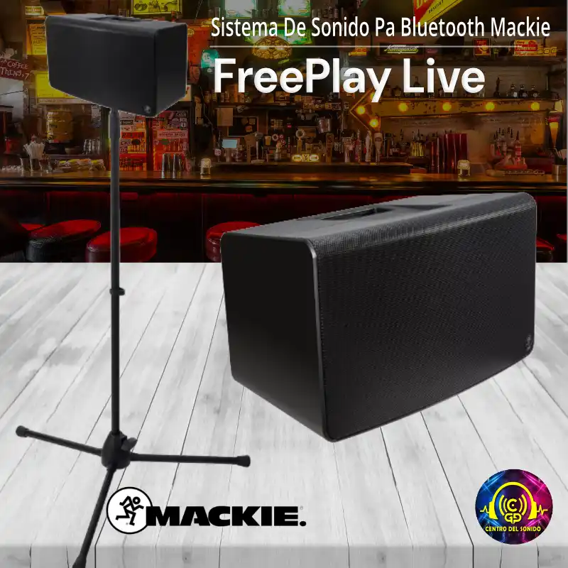 sistema de sonido pa bluetooth mackie freeplay live