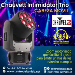 cabeza movil chauvett intimidator trio